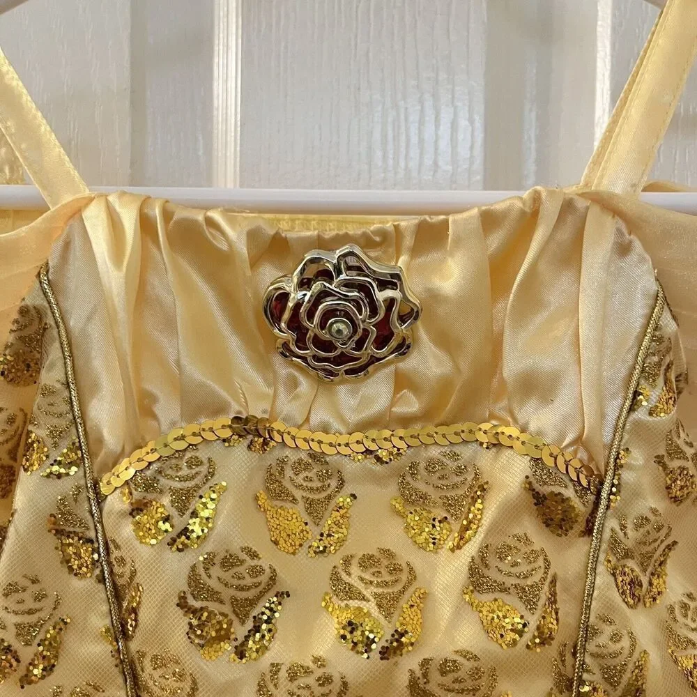 Disney Castle Collection Belle Beauty and the Beast Dress Costume Girls Size 4 - Picture 5 of 14